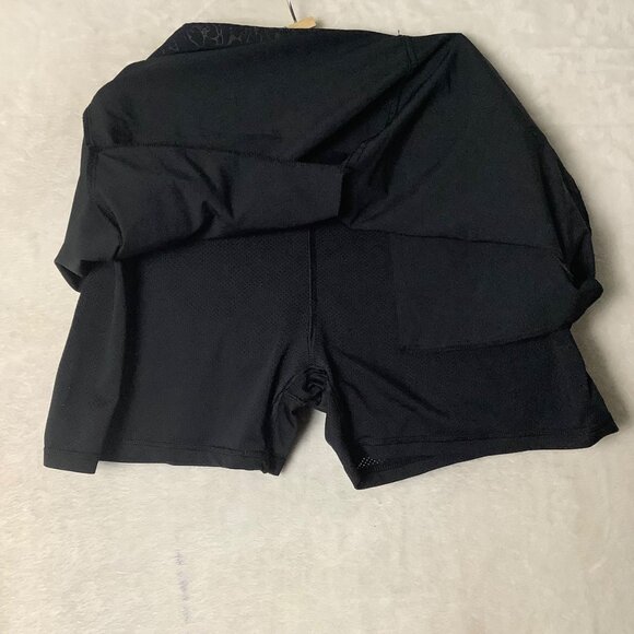 Orvis Embossed Travel Pull On Active Skort Skirt Black Floral Women XL Pockets - Picture 7 of 12